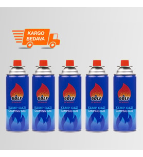 5 'li Set GOLF Kamp Gazı Valfli Kartuş 227 gr. -Ücretsiz Kargo