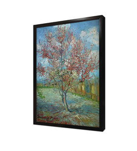 Pink Peach Trees Çerçeveli Mdf Tablo