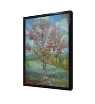Pink Peach Trees Çerçeveli Mdf Tablo