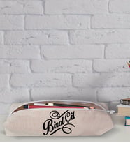 BK Gift Kişiye Özel İsimli Keten Bez Kalemlik-5