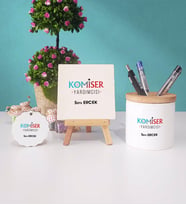 Komiser Yardımcısı Kalemlik Dekoratif Taş Baskı Anahtarlık