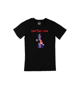 Land That I Love İngiltere Siyah Tişört