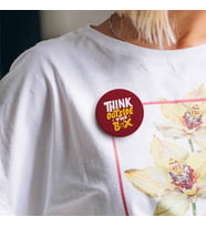 Think Outside The Box Buton Rozet 3 adet