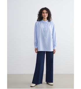 LCW Modest İndigo Wideleg Kadın Jean Pantolon