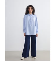 LCW Modest İndigo Wideleg Kadın Jean Pantolon