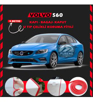 Volvo S60 Oto Araç Kapı Koruma Fitili 5metre Parlak Kırmızı Renk