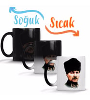 Mustafa Kemal Atatürk 06 Sihirli Kupa Bardak Porselen