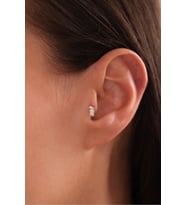 3 Baget Taşlı Lino Tragus Küpe