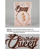 Mika Taç Birtday Queen - Rose Gold