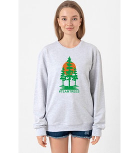 Mr Beast Team Trees Grimelanj Kadın 2ip Sweatshirt