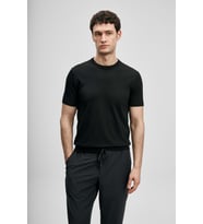 Lufian 111090156 Tıno Erkek Modal Karışımlı T- Shirt Erkek T-Shirt (Siyah)