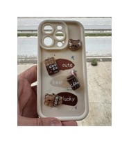 Digimanya İphone 15 Pro Uyumlu Ayıcık Desenli Silikon Kılıf