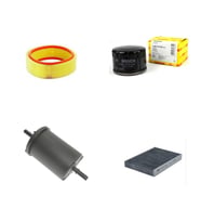 Bosch Filtre Bakım Seti Renault Clio II 1.4 Benzinli 1998-2004 Yuvarlak Filtre Hava + Yağ F + Yakıt F. + Polen Sardes