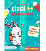 Okul Öncesi Çizgi Çalışmaları ve Sayılar Ve Sayıların Yazımı Eğitim Kitabı, 4-6 Yaş
