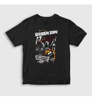Presmono Unisex Çocuk Siyah Breakdown V2 Green Day T-Shirt 395657tt