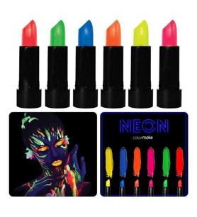 GlowPaint 6’lı Neon Boya – UV Işıkta Parlayan Makyaj Seti (5343)