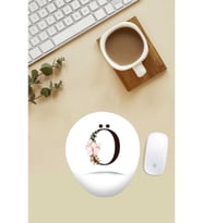 Çiçekli Ö Harfi Desenli Bilek Destekli Mouse Pad