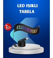 RGB Renkli LED Ekran Tabela USB Bağlantılı ve Kayan Yazı Destekli