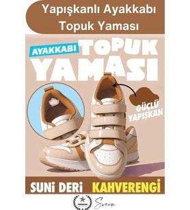 #YamaBandı Ayakkabı Topuk Yaması Yapışkanlı Tamir Bandı Kahverengi 4 Adet Spor Sneaker Klasik Bot Ço