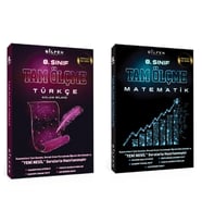 BİLFEN 8. Sınıf Tam Ölçme Türkçe - Matematik Soru Bankası (2 Kitap)