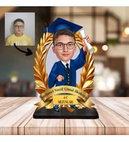 KİŞİYE ÖZEL KARİKATÜR ERKEK MEZUNİYET
