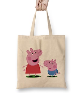 Peppa Pig 04 Bez Çanta Uzun Saplı
