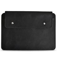 Hakiki Deri Laptop Kılıfı 13-14 inç MacBook Air & Pro Uyumlu (siyah)