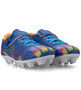 HULK 129 Filet Cırtlı Çocuk Futbol Krampon LACİVERT_NEON ORANJ (Lacivert - Mavi - Neon Turuncu)
