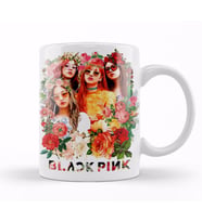 Çiçekler Arasında Blackpink Kpop Kupa Bardak Porselen