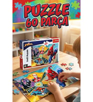 Trefl Örümcek Adam 60 Parça Puzzle Lisanslı - 4 Yaş Üstü Eğitici Çocuk Yapboz Oyuncak (33x22 cm)