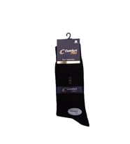 Comfort 6 Çift Dikişsiz Siyah Renk Çorap