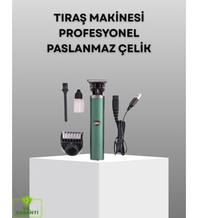 Profesyonel Şarjlı Tıraş Makinesi – 180 Dakika Kullanım, 2.5 Saat Hızlı Şarj, Evrensel USB Şarj Girişli