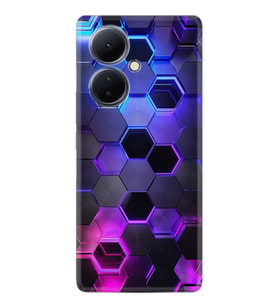 Vivo V29 Lite Kılıf Resimli Desenli Silikon Platinium Series Petekler 1889