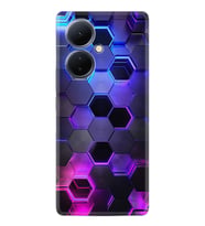 Vivo V29 Lite Kılıf Resimli Desenli Silikon Platinium Series Petekler 1889