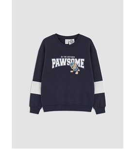 LCW Kids Lacivert Paw Patrol Baskılı Erkek Çocuk Sweatshirt