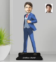 Kişiye Özel İşadamı Ahşap Biblo-3