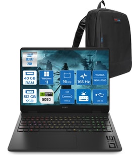 Hp Omen 16-AM0018NT Intel Core Ultra 7 255H 40GB Ddr5 512GB SSD RTX5060 8gb Gddr7 16 Inç Wuxga (1920X1200) 165Hz 400NITS 3ms IPS Windows 11 Pro Taşınabilir Bilgisayar BQ1Z1EAP19 + Zetta Çanta