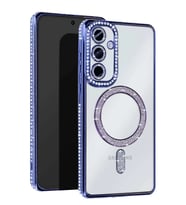Galaxy A55 5G Joke Simli Magneticsafe Kılıf - Mavi