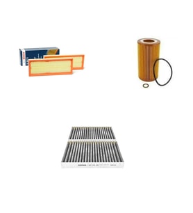 Bosch Filtre Bakım Seti Mercedes S Serisi S 500 W221 2006-2012 Benzin Hava + Yağ F. + Polen Filtre Bosch