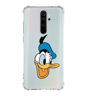 Xiaomi Redmi Note 8 Pro Köşe Korumalı Antişok Kapak Donald Duck Tasarımlı Şeffaf  Kılıf