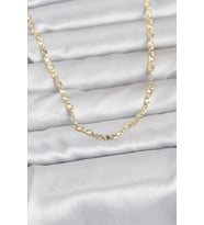 CM 14K Gold Renk Lazer Zincirli Model 60 cm Kadın Kolye TJ-BKO10976