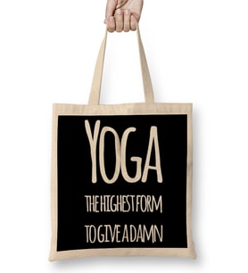 Yoga Loving Kawaii Cute Koala Bez Çanta Uzun Saplı
