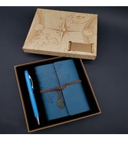 Defter Kalem Mavi Set