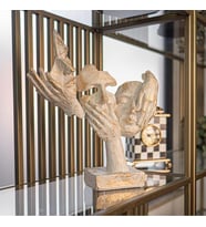 Görmedim Duymadım Bilmiyorum Mask Biblo Krem Gold, Mask Biblo, Yeni Yıl Hediyesi