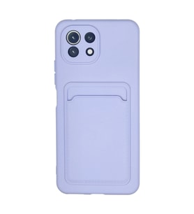 Xiaomi Mi 11 Kılıf Kelvin Kartvizitli Silikon - Lila