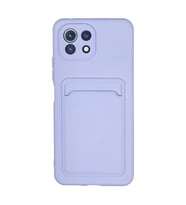 Xiaomi Mi 11 Kılıf Kelvin Kartvizitli Silikon - Lila