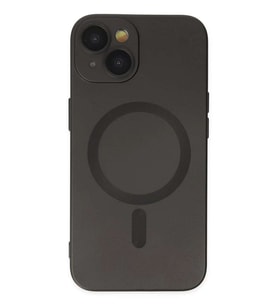 iPhone 14 Plus Kılıf Moshi Lens Magneticsafe Silikon - Siyah