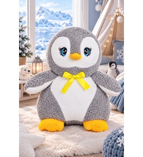 HARİKA 85 cm Penguen Sevgiliye Özel (Gri)
