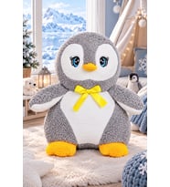 HARİKA 85 cm Penguen Sevgiliye Özel (Gri)