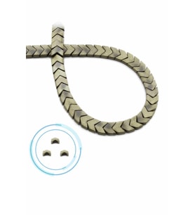 Hematit Doğal Taş Mat Antik Sarı Çavuş Kesim 6x3mm Dizi [AA]